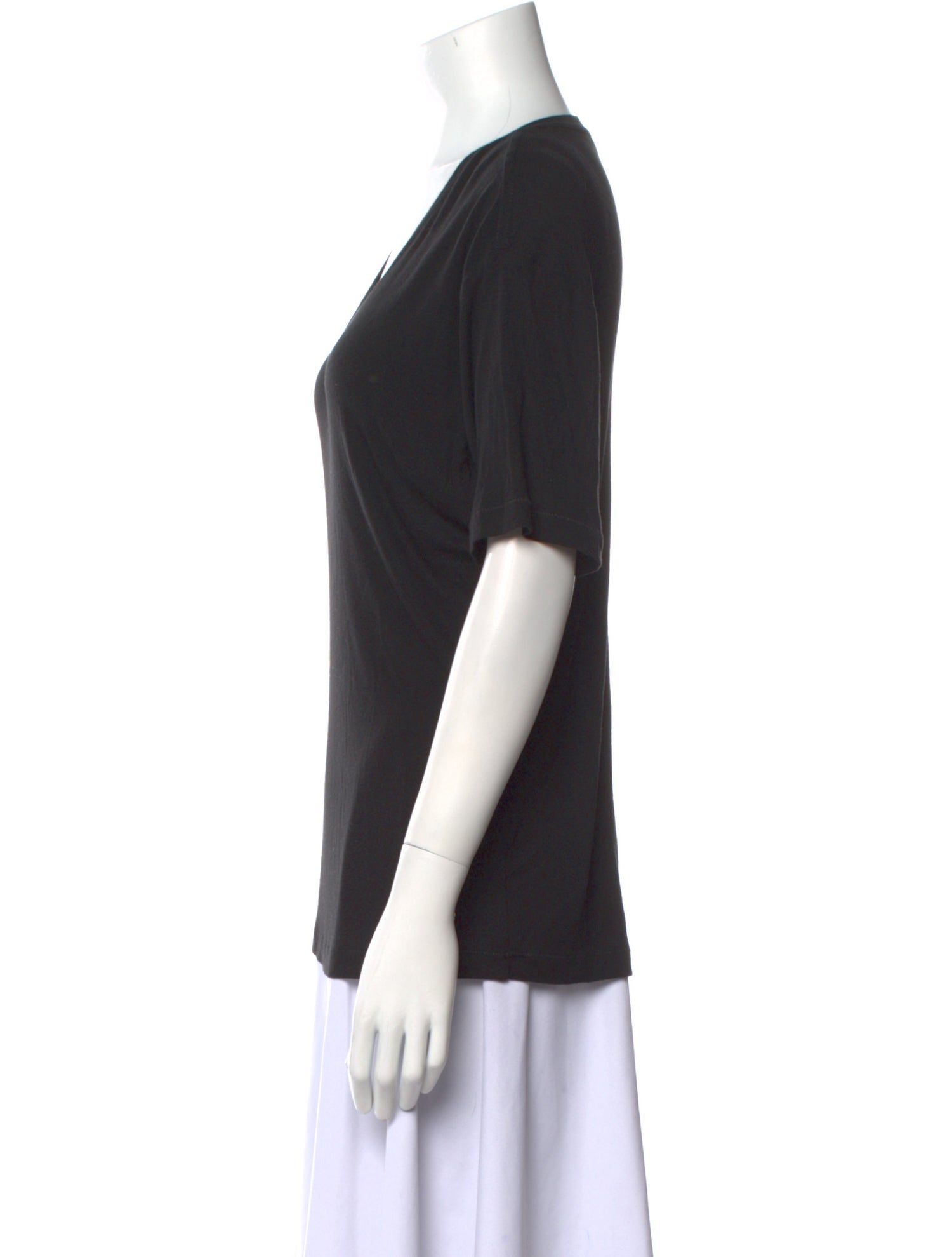 Anine Bing V-Neck Short Sleeve T-Shirt